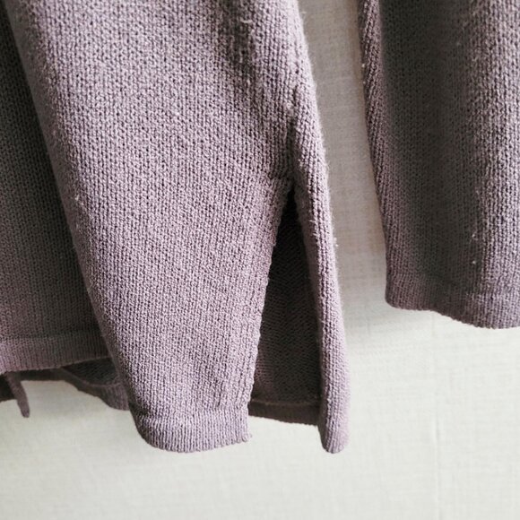 Joan & David Cardigan Womens OS One Size Light Purple Long Slouchy Pockets Italy - Picture 4 of 5